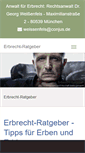 Mobile Screenshot of erbrecht-ratgeber.de
